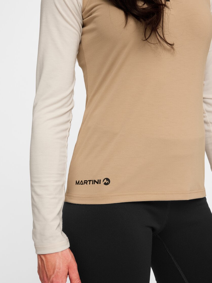 Martini Sportswear - Horizon Halfzip Shirt W - Langarmshirts in black - Detail 3 - Damen