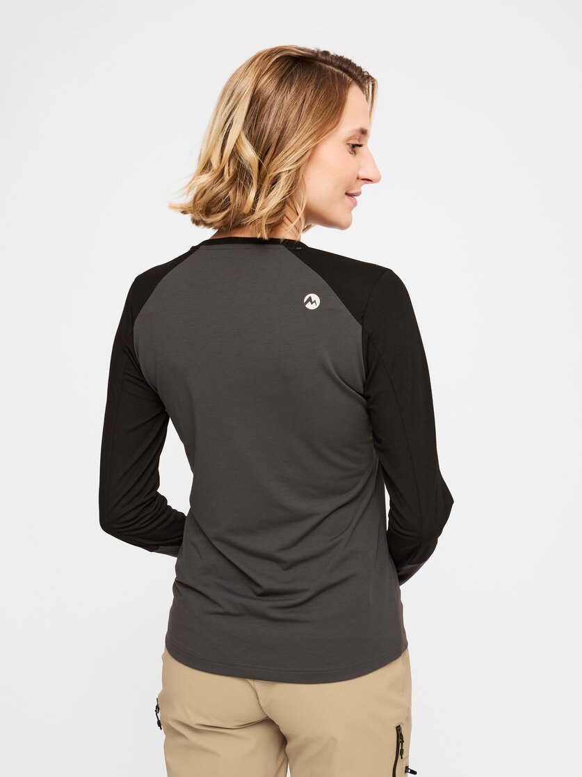 Martini Sportswear - Yalca Shirt W - Langarmshirts in granite-white - Rückansicht Model - Damen