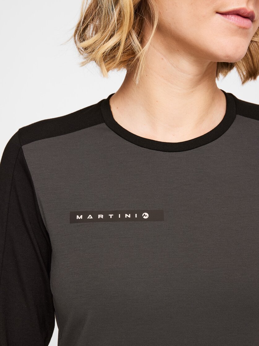 Martini Sportswear - Yalca Shirt W - Langarmshirts in granite-white - Detail 1 - Damen