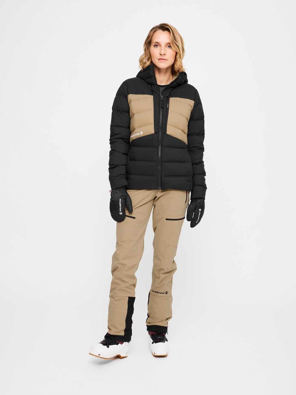 Martini Sportswear - Yalca Shirt W - Longsleeves in granite-white - complete outfit - Women