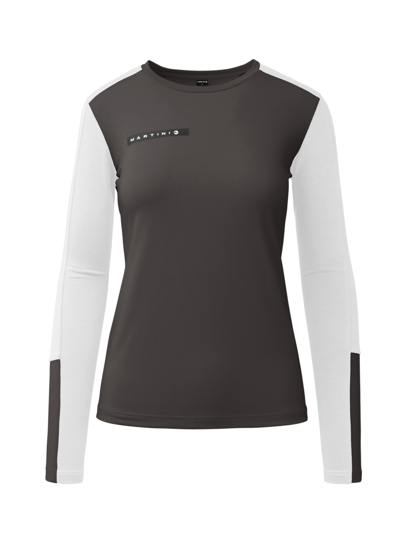 Martini Sportswear - Yalca Shirt W - Maglie a maniche lunghe in granite-white - vista frontale - Donna