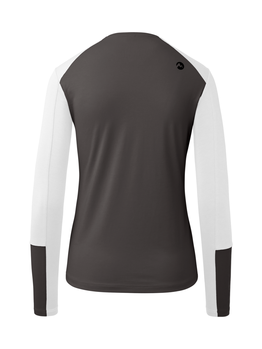 Martini Sportswear - Yalca Shirt W - Maglie a maniche lunghe in granite-white - vista posteriore - Donna
