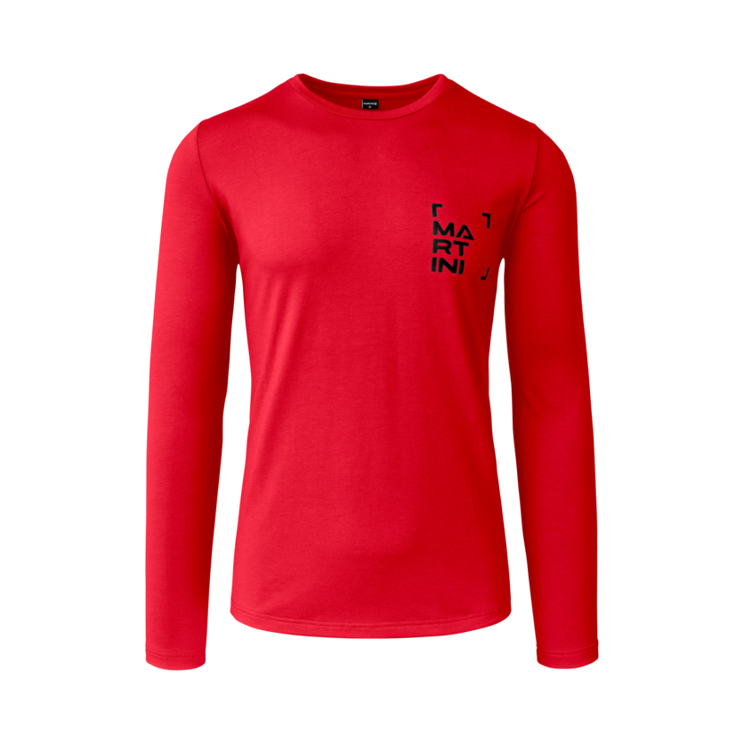 Martini Sportswear - Firstline Shirt M - Langarmshirts in mars-black - Vorderansicht - Herren