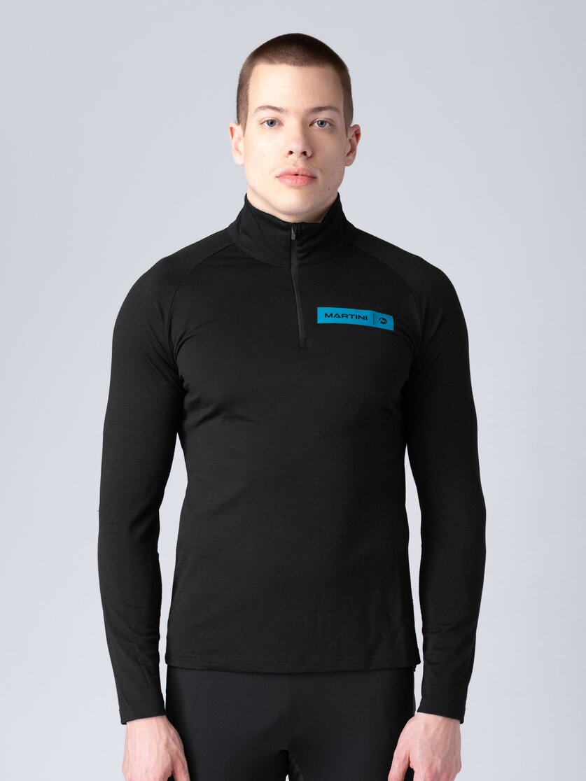 Martini Sportswear - Horizon Halfzip Shirt M - Langarmshirts in seaport-lava - Vorderansicht Model - Herren
