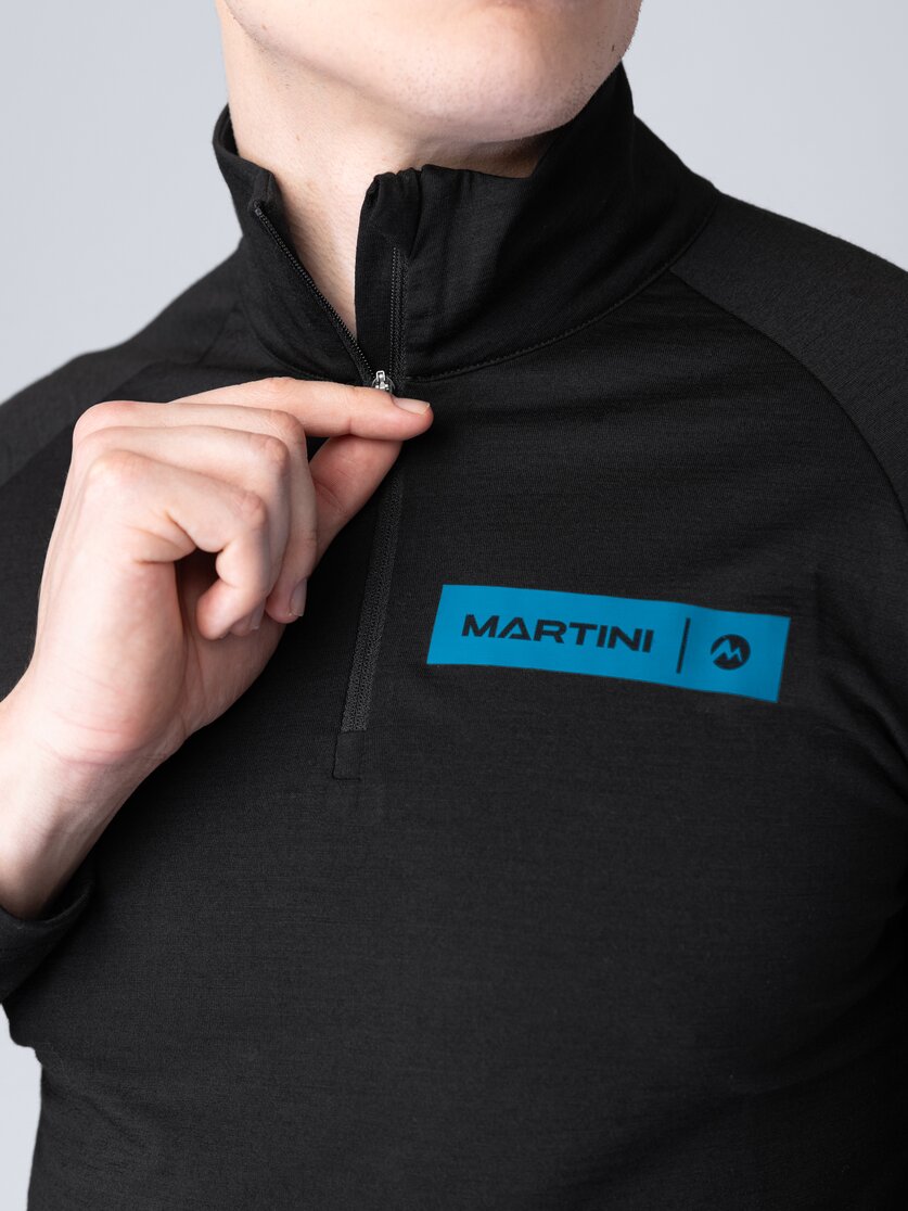 Martini Sportswear - Horizon Halfzip Shirt M - Langarmshirts in seaport-lava - Detail 2 - Herren