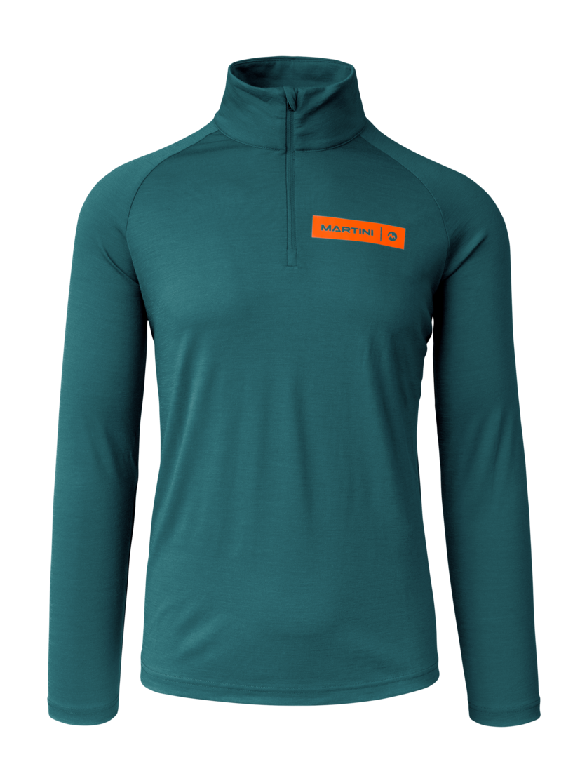 Martini Sportswear - Horizon Halfzip Shirt M - Langarmshirts in seaport-lava - Vorderansicht - Herren