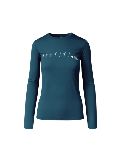 Martini Sportswear - Argon Shirt W - Longsleeves in poseidon - front view - Women
