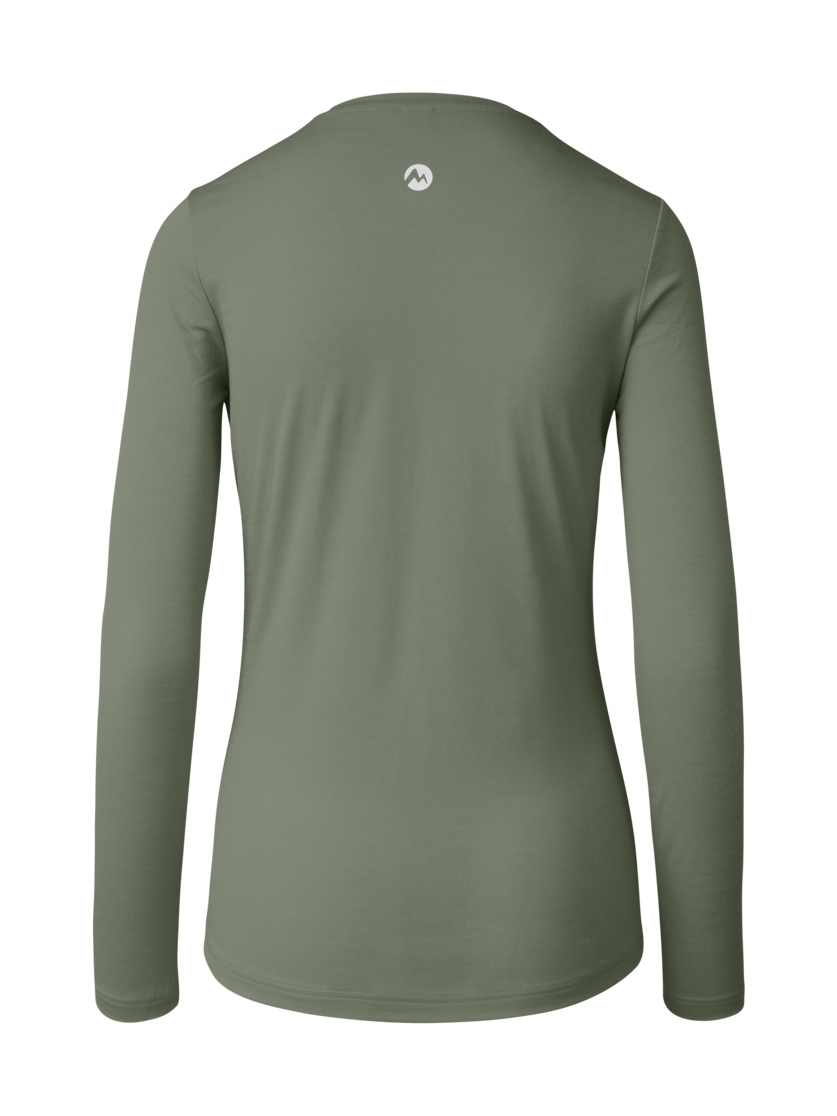 Martini Sportswear - Argon Shirt W - Langarmshirts in mosstone - Rückansicht - Damen