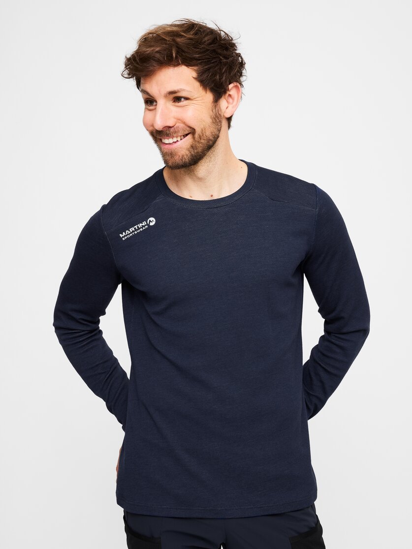 Martini Sportswear - Original Shirt M - Longsleeves in true navy - front view model - Men