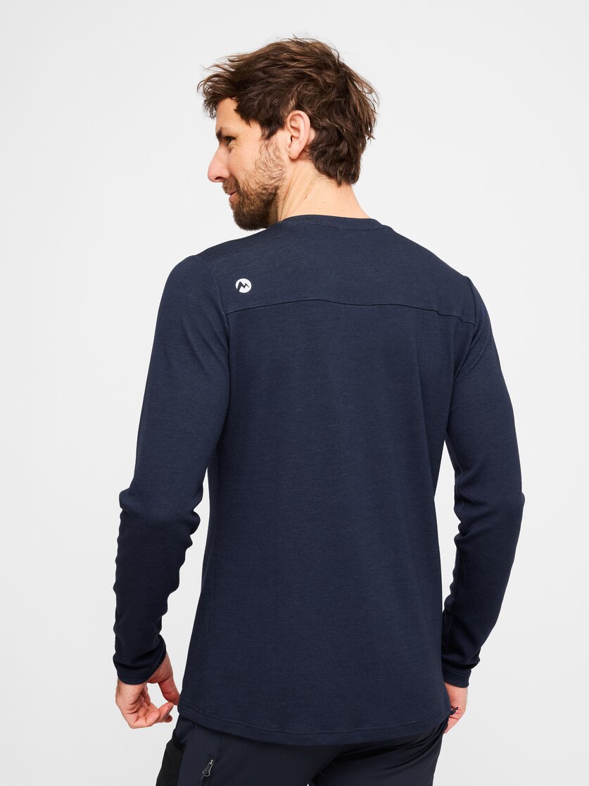 Martini Sportswear - Original Shirt M - Langarmshirts in true navy - Rückansicht Model - Herren