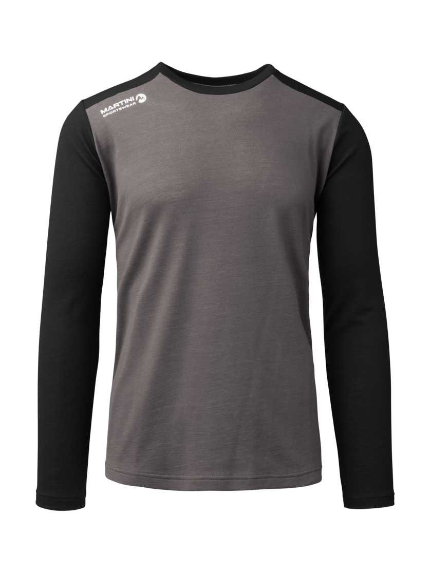 Martini Sportswear - Original Shirt M - Maglie a maniche lunghe in ash-black - vista frontale - Uomo