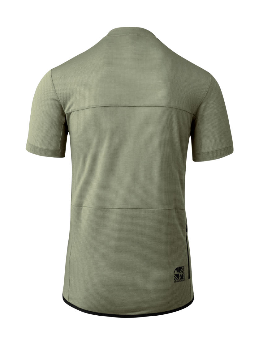 Martini Sportswear - Flowtrail Zip Shirt M - T-Shirts in tendril - rear view - Men
