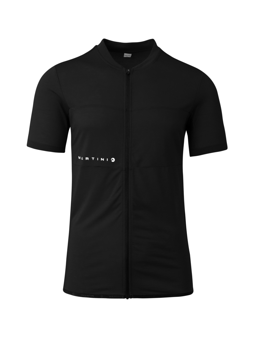 Martini Sportswear - Flowtrail Zip Shirt M - T-Shirts in black - Vorderansicht - Herren
