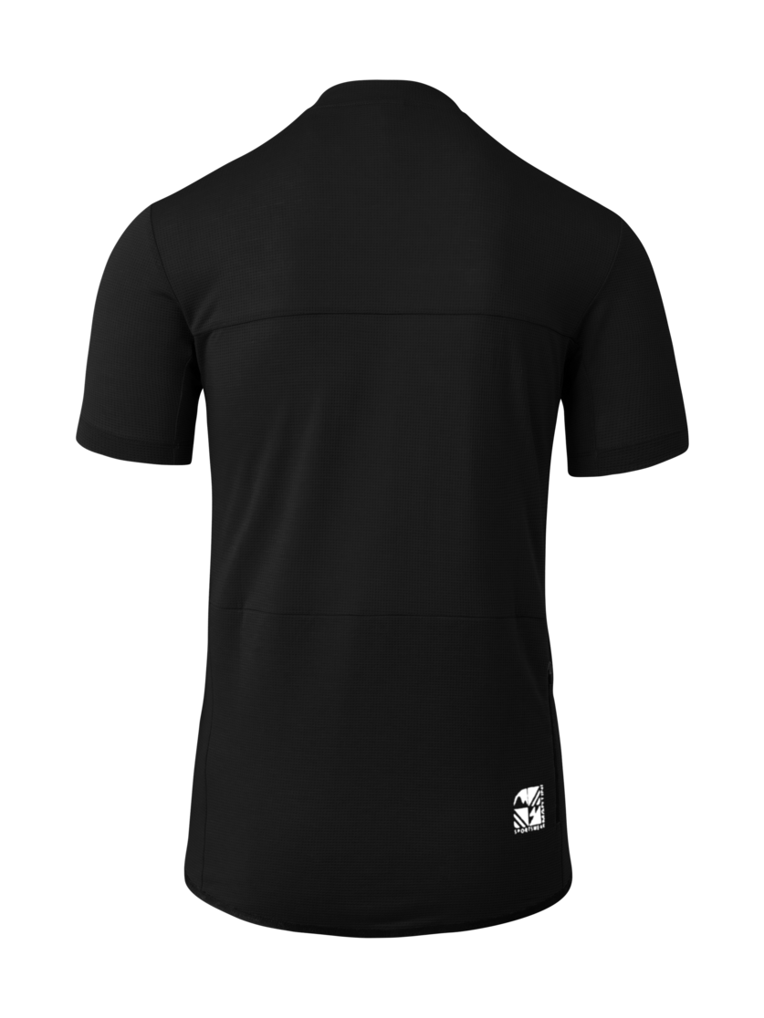 Martini Sportswear - Flowtrail Zip Shirt M - T-Shirts in black - Rückansicht - Herren