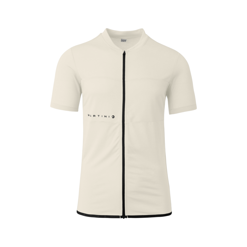 Martini Sportswear - Flowtrail Zip Shirt M - T-Shirts in off white - Vorderansicht - Herren
