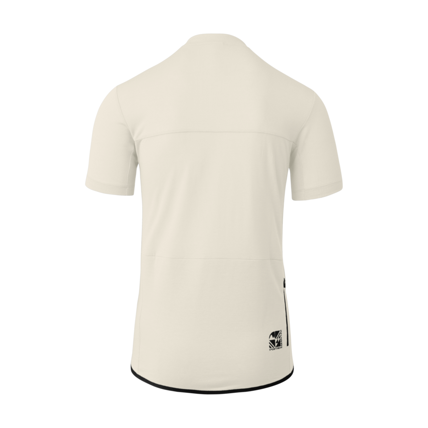 Martini Sportswear - Flowtrail Zip Shirt M - T-Shirts in off white - Rückansicht - Herren