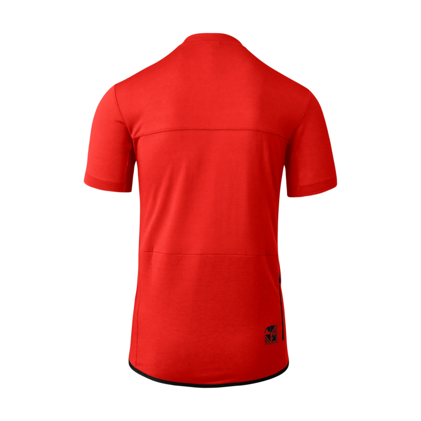 Martini Sportswear - Flowtrail Zip Shirt M - T-Shirts in fiery - Rückansicht - Herren