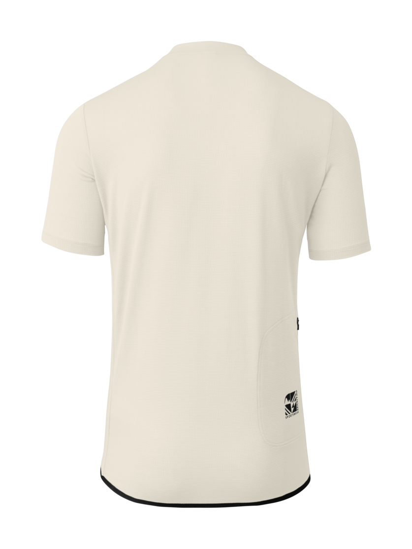 Martini Sportswear - Flowtrail Halfzip Shirt M - T-Shirts in off white-black - Rückansicht - Herren