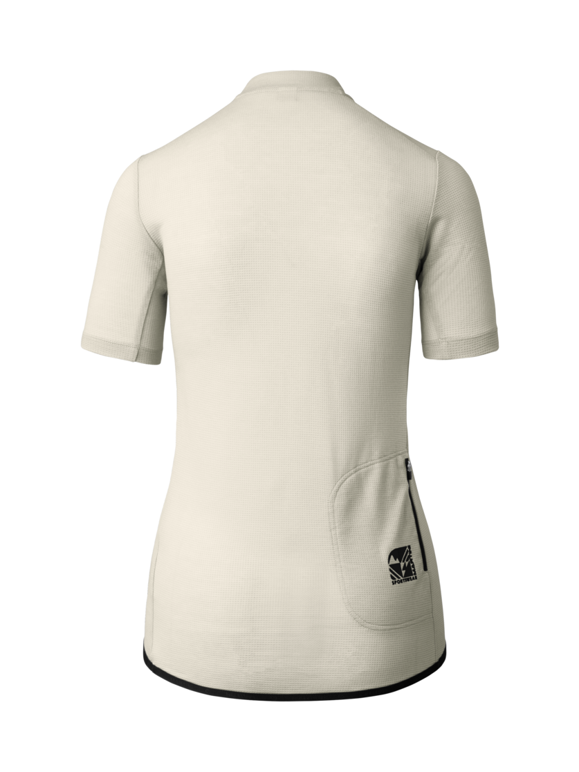 Martini Sportswear - Flowtrail Halfzip Shirt W - T-Shirts in off white-black - rear view - Women