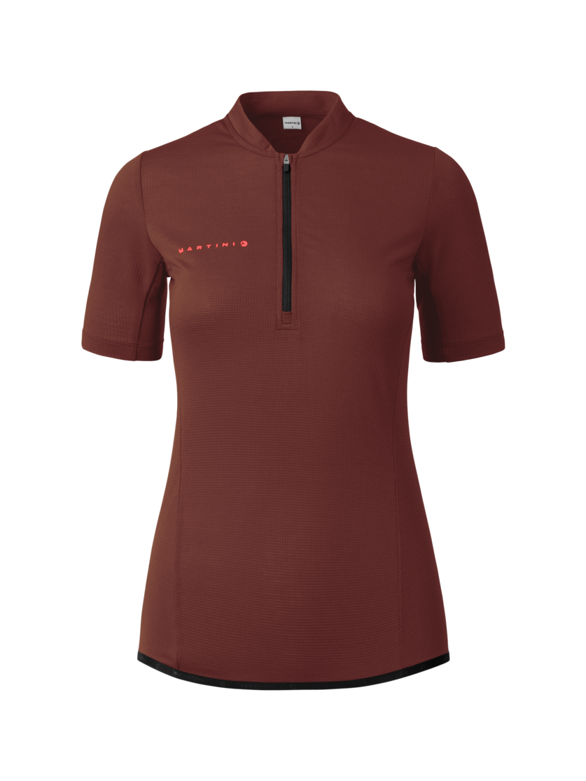 Martini Sportswear - Flowtrail Halfzip Shirt W - T-Shirts in peakan-black - Vorderansicht - Damen