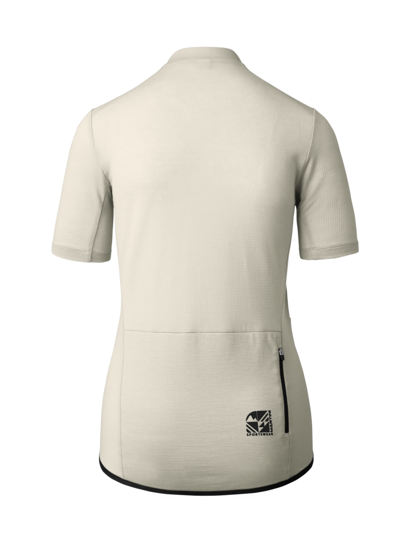 Martini Sportswear - Flowtrail Zip Shirt W - T-Shirts in off white-black - Rückansicht - Damen