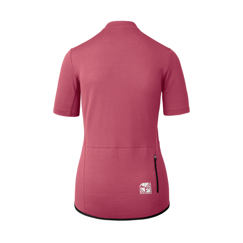 Martini Sportswear - Flowtrail Zip Shirt W - T-Shirts in blossom-black - Rückansicht - Damen