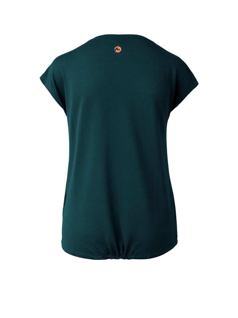 Martini Sportswear - Alpmate Flow Shirt W - T-Shirts in seaport-tangerine - vista posteriore - Donna