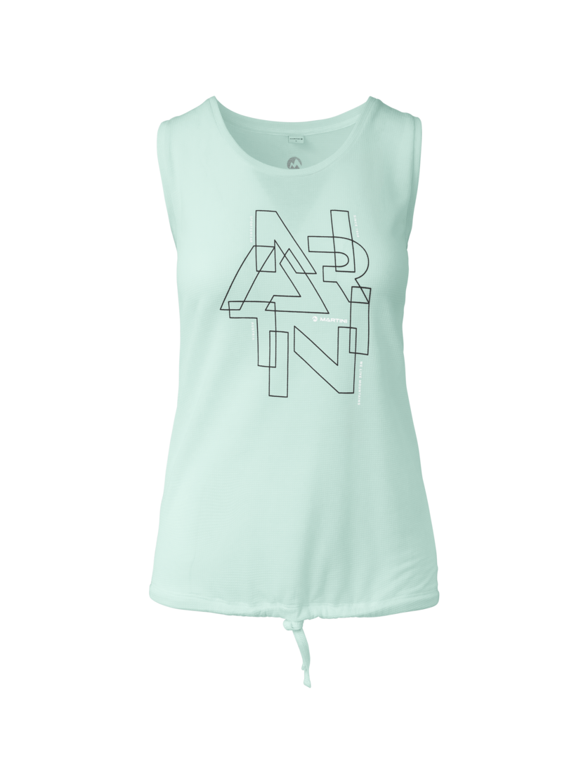 Martini Sportswear - Alpmate Flow Tanktop W - Tops in ibiza blue-black - Vorderansicht - Damen