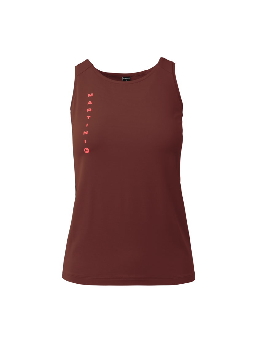 Martini Sportswear - Pacemaker Sleeveless Shirt W - Tops in peakan-punch - Vorderansicht - Damen
