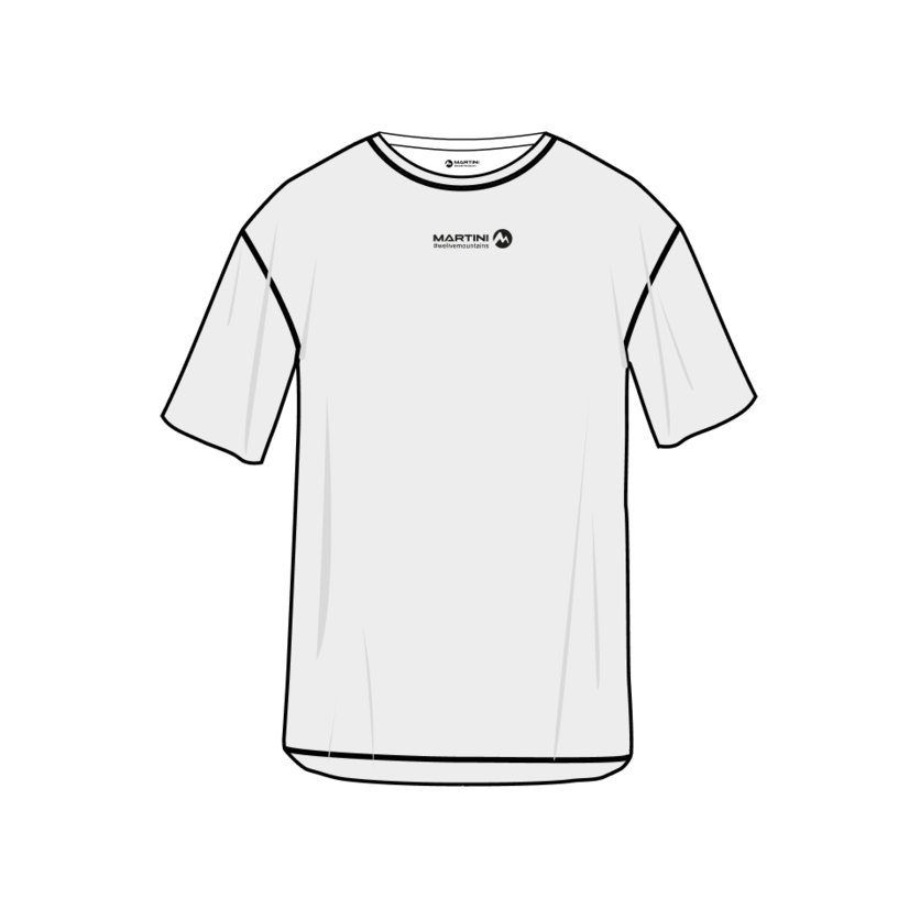 Martini Sportswear - WLM Shirt M - T-Shirts in off white-tangerine - rear view - Men