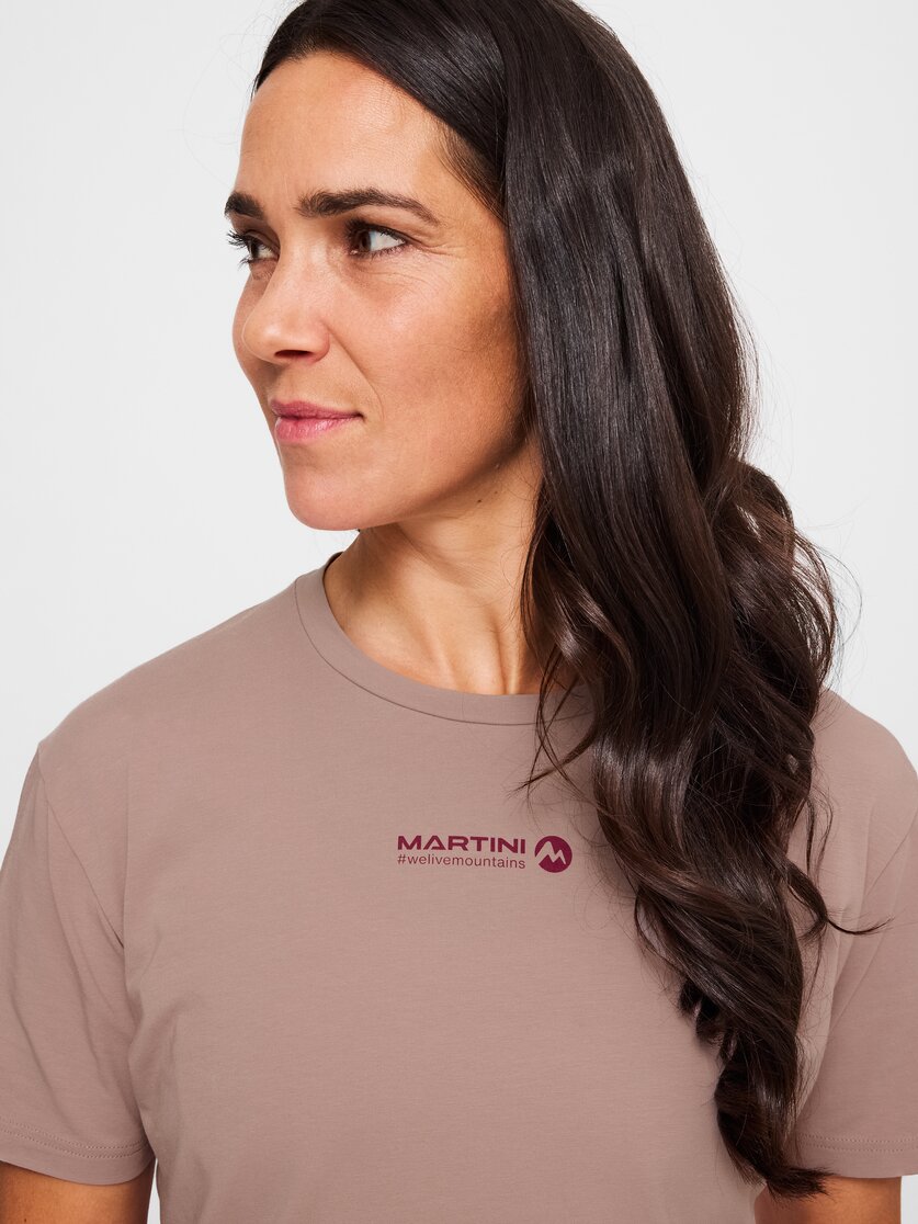 Martini Sportswear - Alpmate ComTee Shirt W - T-Shirts in off white-granite - Detail 2 - Women