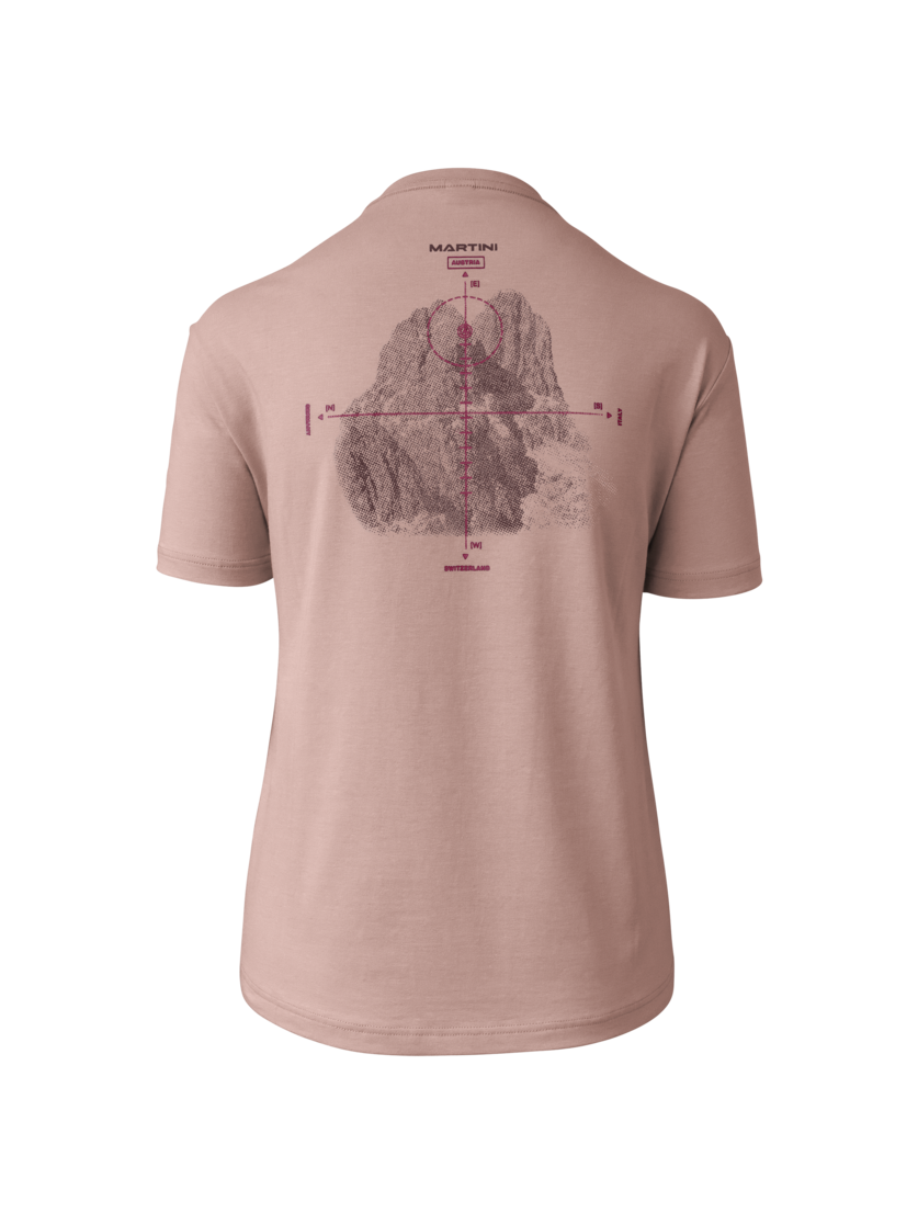 Martini Sportswear - Alpmate ComTee Shirt W - T-Shirts in terrafina-plume - rear view - Women