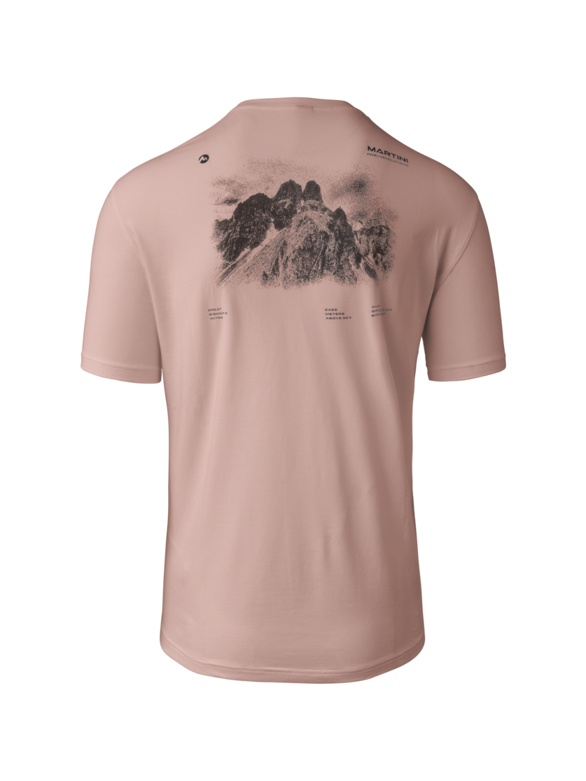 Martini Sportswear - Alpmate ComTee Shirt M - T-Shirts in terrafina-granite - Rückansicht - Herren