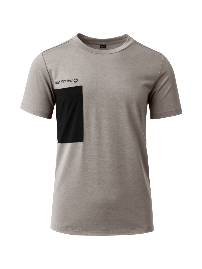 Martini Sportswear - Hillclimb Sport Shirt M - T-Shirts in stone-black - Vorderansicht - Herren
