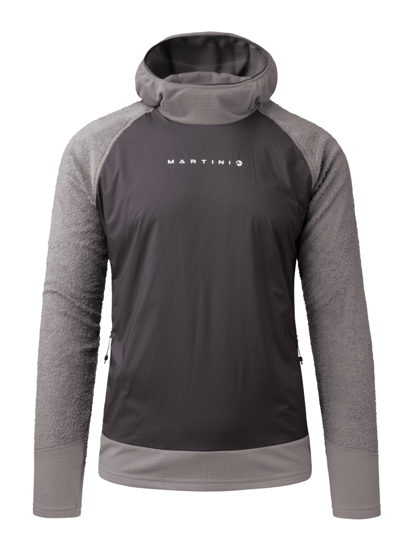 Martini Sportswear - Wildtrack Hoodie Primaloft Active M  - Felpe in ash-granite - vista frontale - Uomo