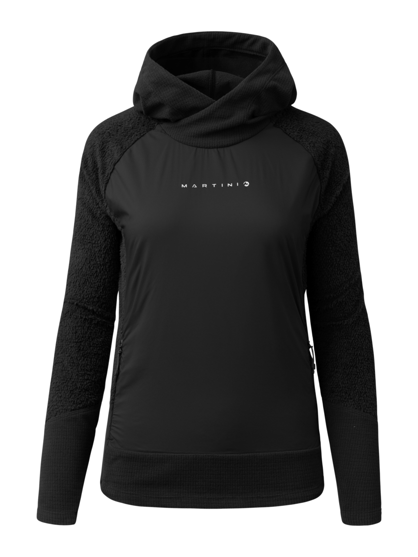 Martini Sportswear - Wildtrack Hoodie Primaloft® Active W  - Hoodies in black - Vorderansicht - Damen