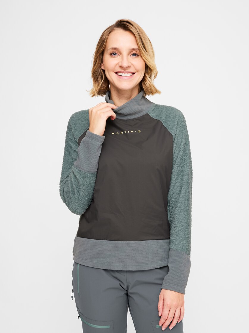 Martini Sportswear - Wildtrack Shirt Primaloft®Active W - Maglie a maniche lunghe in true navy-moon - vista frontale modello - Donna