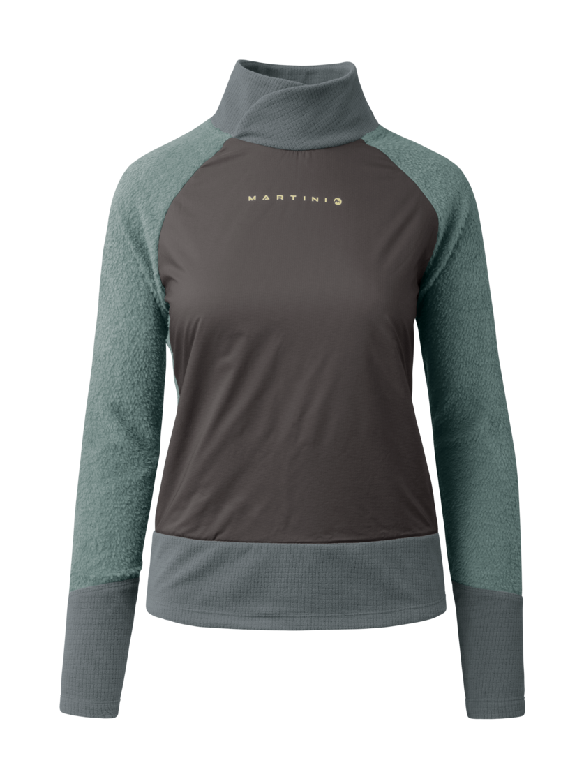 Martini Sportswear - Wildtrack Shirt Primaloft®Active W - Maglie a maniche lunghe in misty blue-granite - vista frontale - Donna