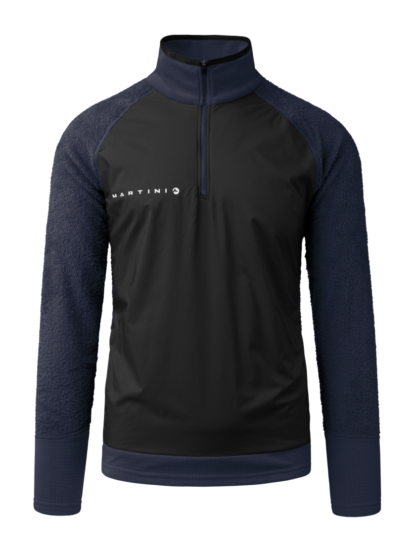 Martini Sportswear - Wildtrack Halfzip Shirt Primaloft®Active M - Langarmshirts in true navy-black - Vorderansicht - Herren