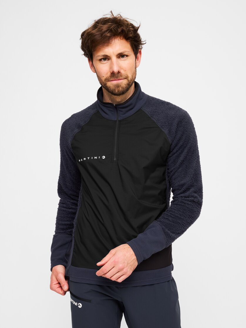 Martini Sportswear - Wildtrack Halfzip Shirt Primaloft®Active M - Langarmshirts in true navy-black - Vorderansicht Model - Herren