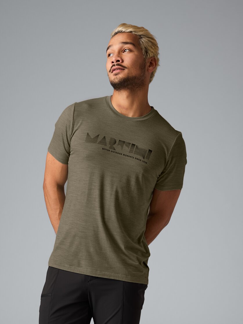 Martini Sportswear - Alpmate Shirt M - T-Shirts in black-white - Vorderansicht Model - Herren