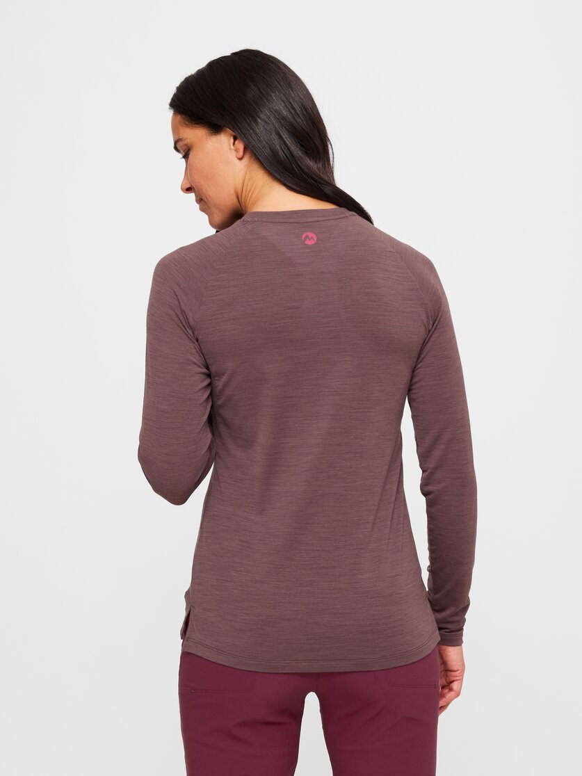 Martini Sportswear - Highventure LS Shirt W - Langarmshirts in black-ibiza blue - Rückansicht Model - Damen