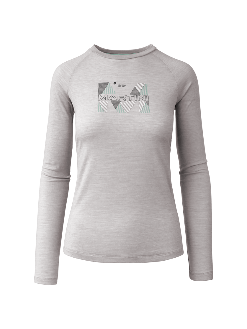 Martini Sportswear - Highventure LS Shirt W - Langarmshirts in fog-ibiza blue - Vorderansicht - Damen