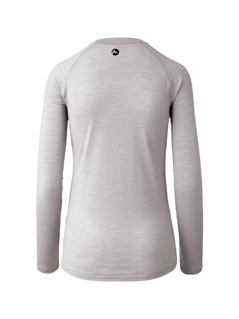 Martini Sportswear - Highventure LS Shirt W - Langarmshirts in fog-ibiza blue - Rückansicht - Damen