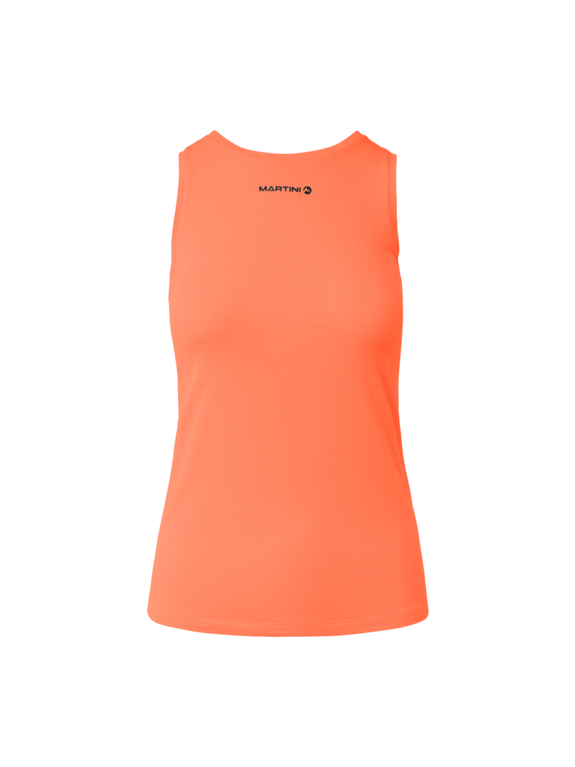 Martini Sportswear - Highventure Loom Tanktop W - Tops in papaya-black - front view - Women