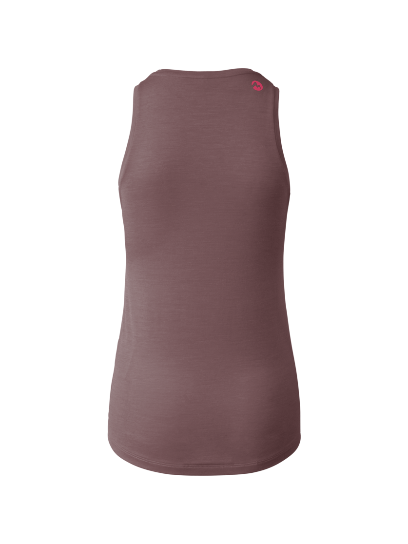 Martini Sportswear - Highventure Loom Tanktop W - Tops in clay-fuchsia - vista posteriore - Donna