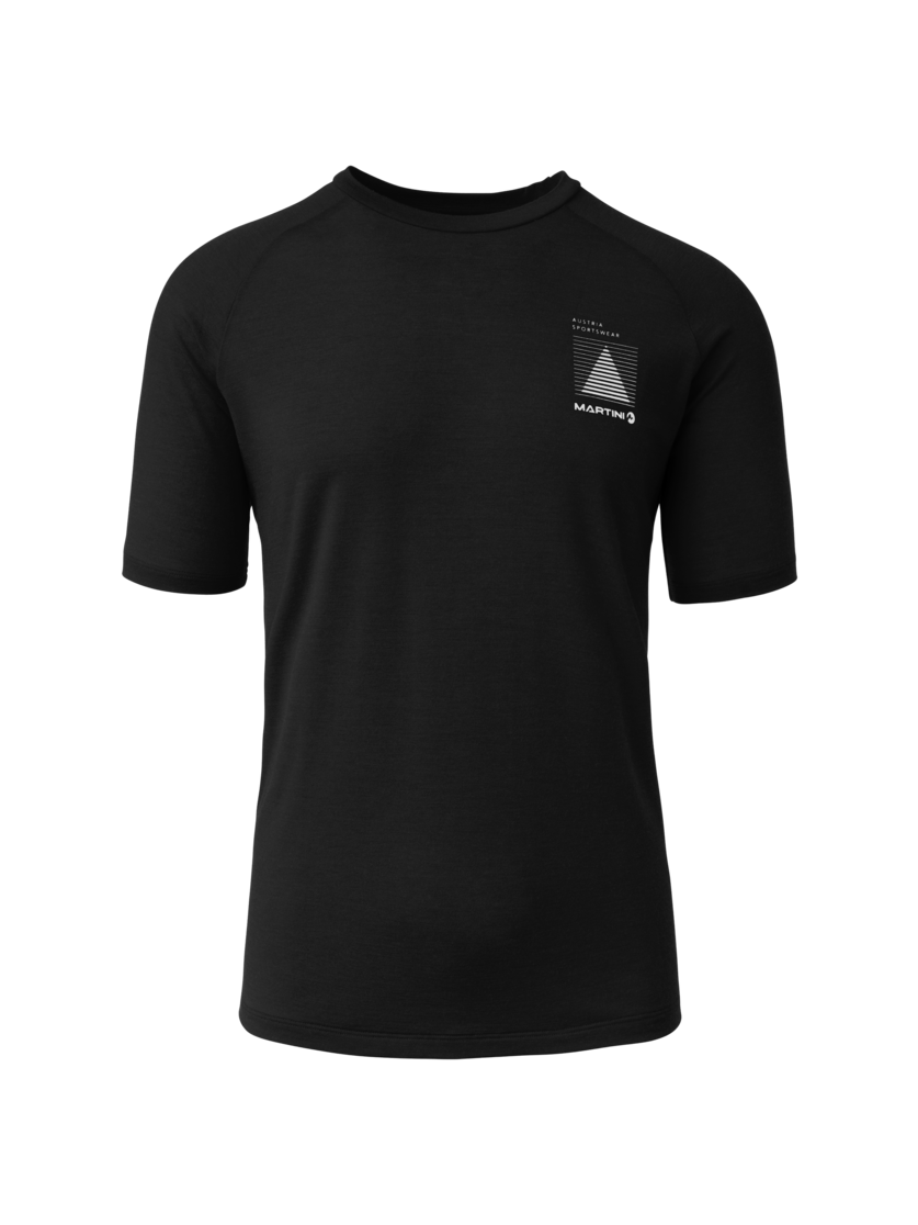 Martini Sportswear - Highventure Loom Shirt M - T-Shirts in black - vista frontale - Uomo