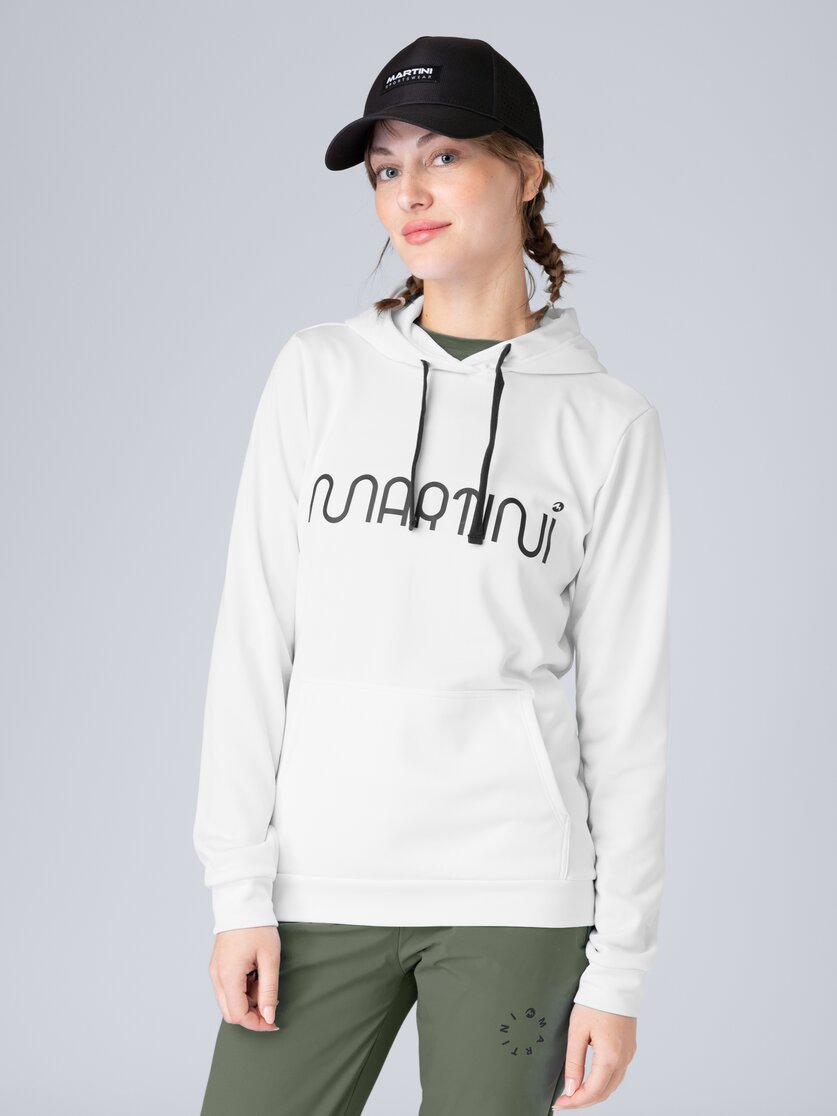 Martini Sportswear - Recharge Hoodie W - Felpe in mosstone - vista frontale modello - Donna