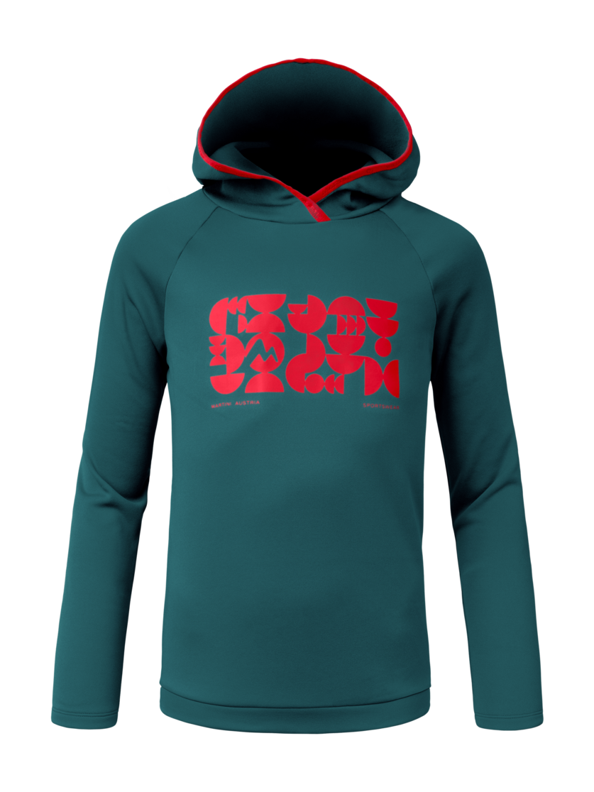 Martini Sportswear - Wildone Hoodie Kids - Felpe in seaport-mars - vista frontale - Bambini