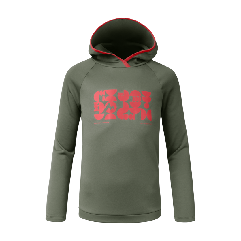 Martini Sportswear - Wildone Hoodie Kids - Hoodies in mosstone-scooter - Vorderansicht - Kinder